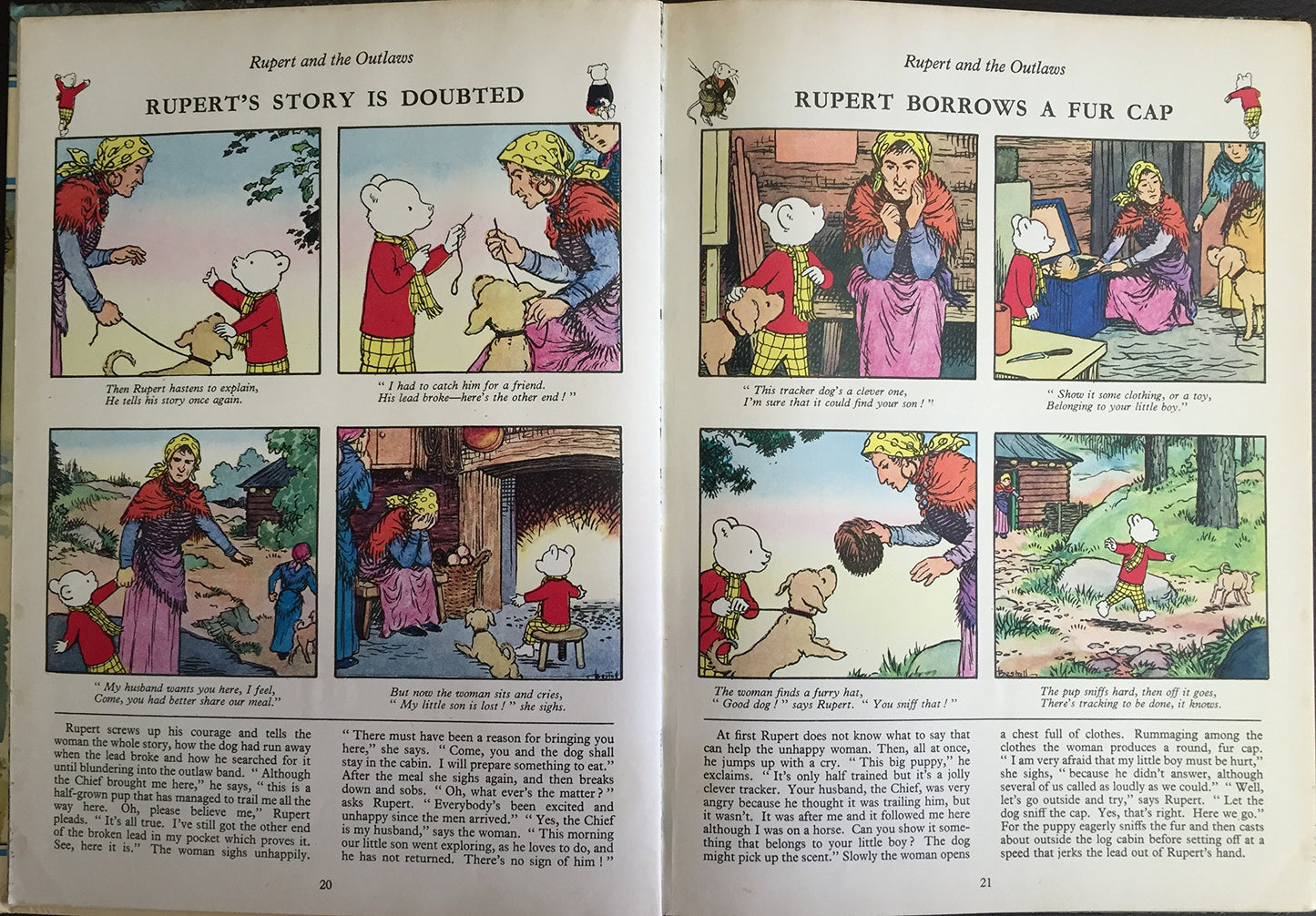 Vintage The Daily Express Rupert Bear Annual 1970 - Good Condition