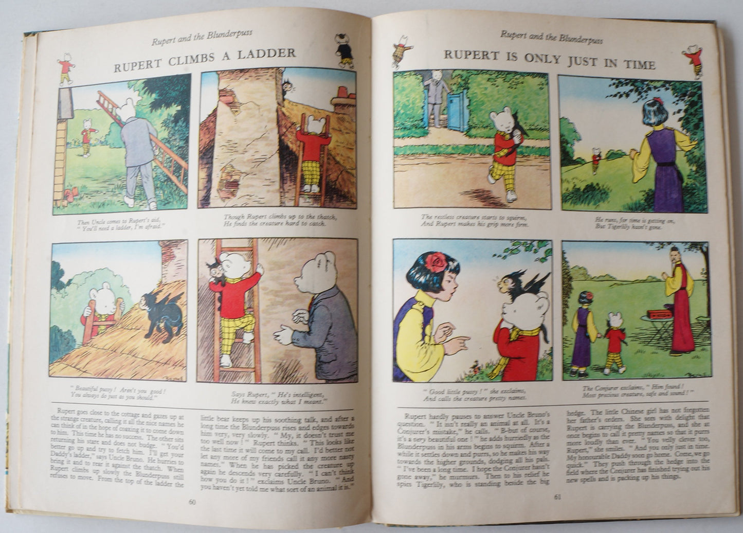 Vintage The Daily Express Rupert Bear Annual 1970 - Good Condition