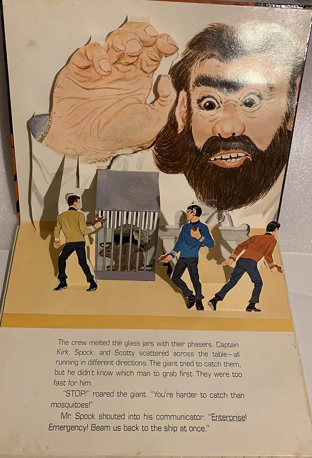 Star Trek Pop-Up Giant In The Universe Hardback Book By Random House 1977