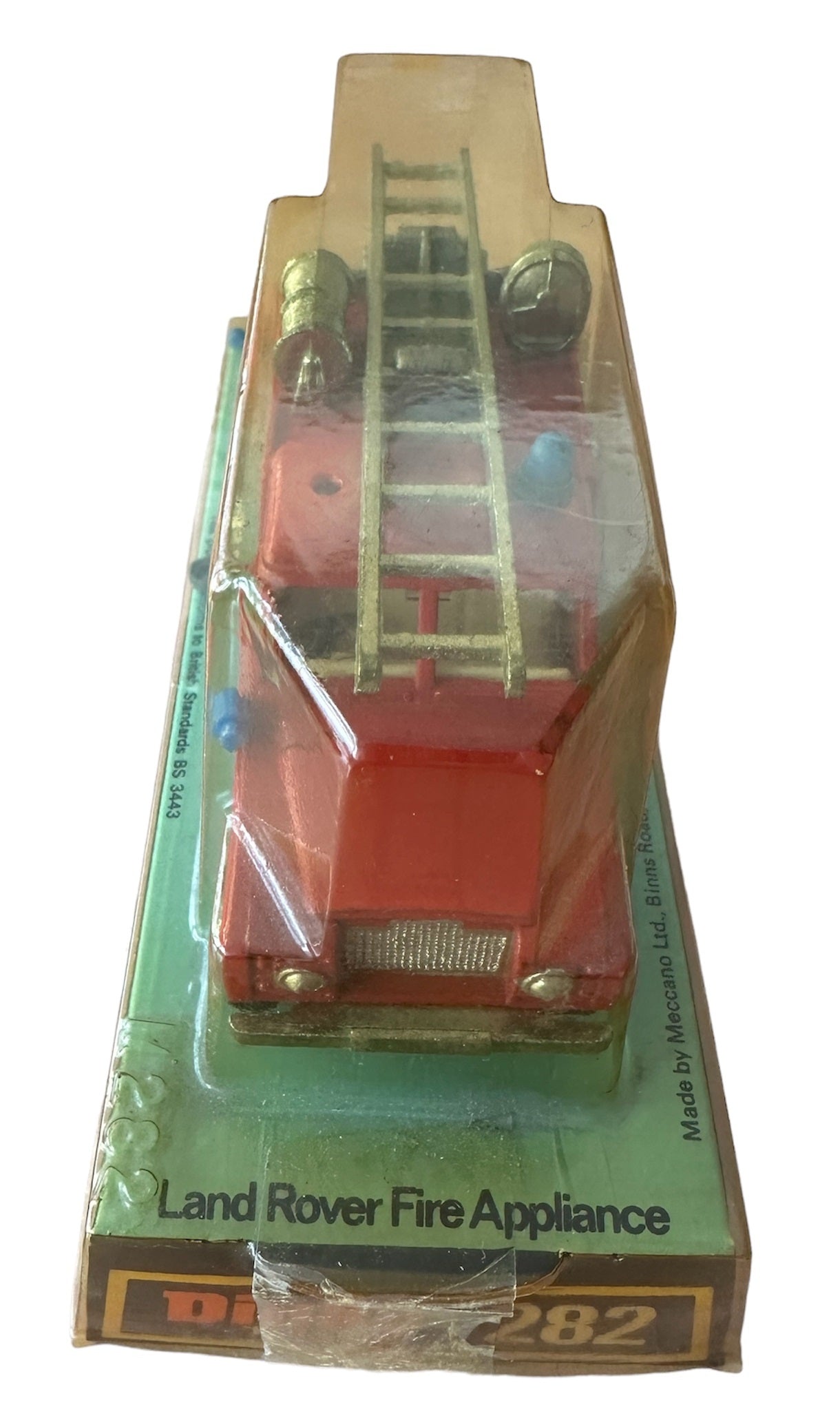 1973 Dinky Toys No. 282 Land Rover Fire Appliance Truck Diecast Metal Replica Vehicle Model - Shop Stock Room Find