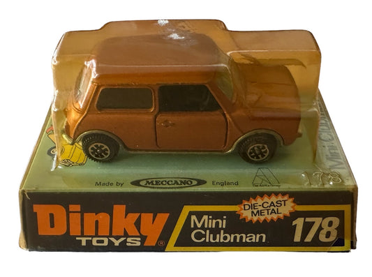 Vintage 1969 Dinky Toys No. 178 Mini Clubman Diecast Metal Replica Vehicle Model - Shop Stock Room Find