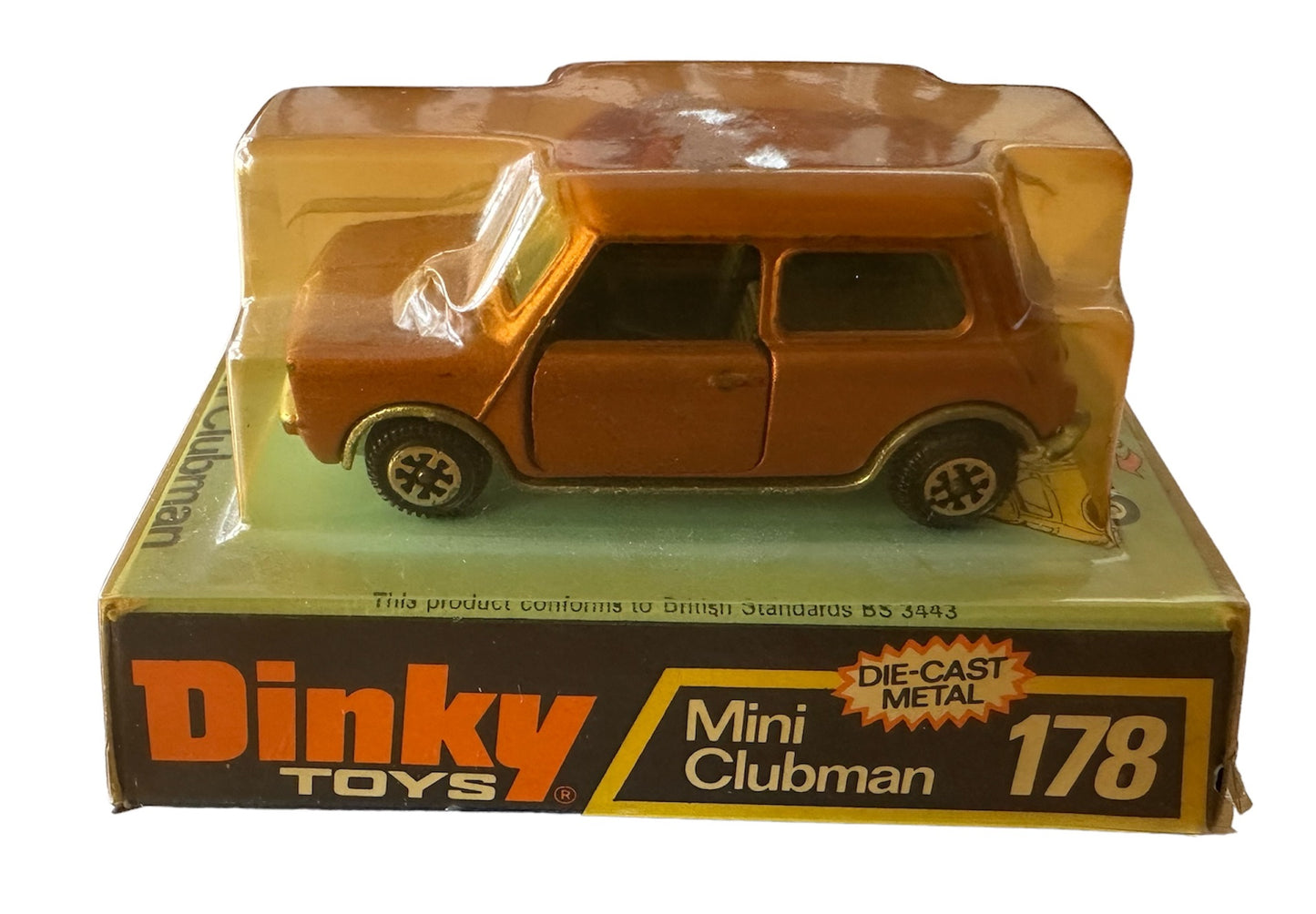 Vintage 1969 Dinky Toys No. 178 Mini Clubman Diecast Metal Replica Vehicle Model - Shop Stock Room Find