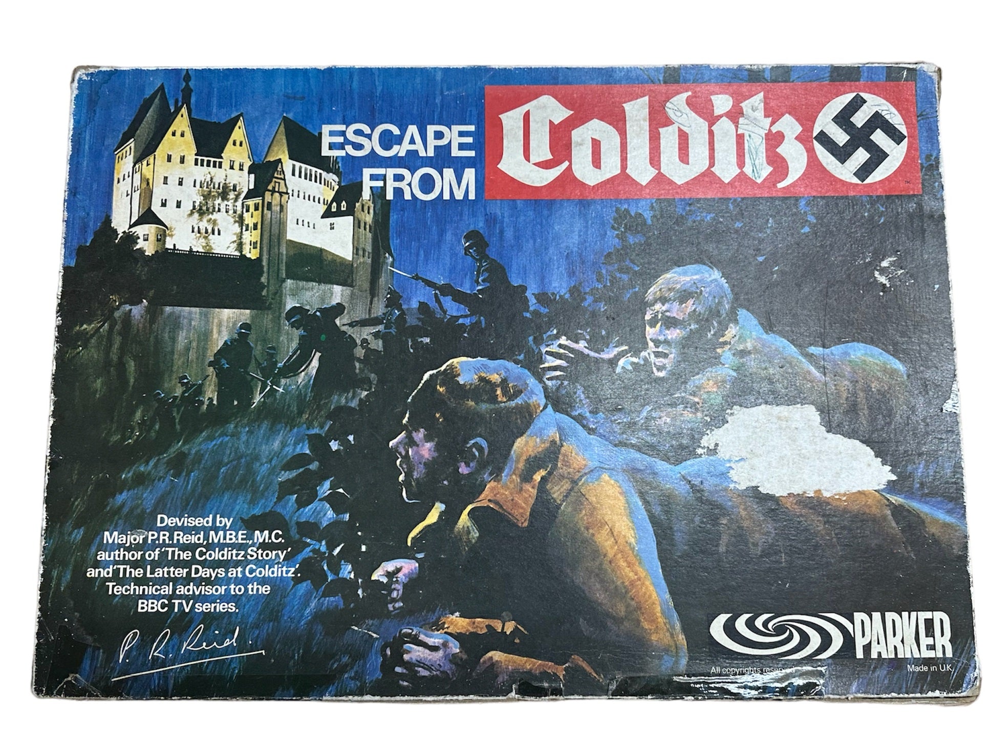 Vintage Palitoy Parker Brothers Games Escape From Colditz Board Game vintage-palitoy-parker-brothers-games-escape-from-colditz-board-game