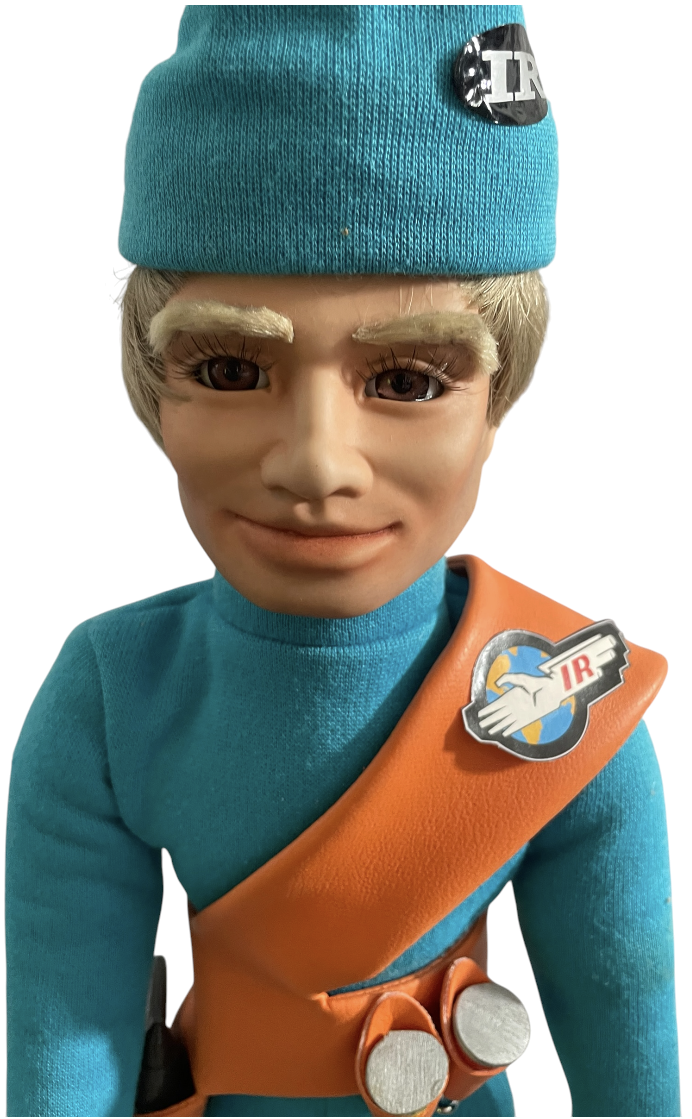 Vintage Gerry Andersons English Classic Porcelains Thunderbirds Gordan Tracy 21 Inch Porcelain Doll Collection Officially Authorized By Sylvia Anderson Limited Edition 2000 Release With COA - Fantastic Condition In The Original Tube