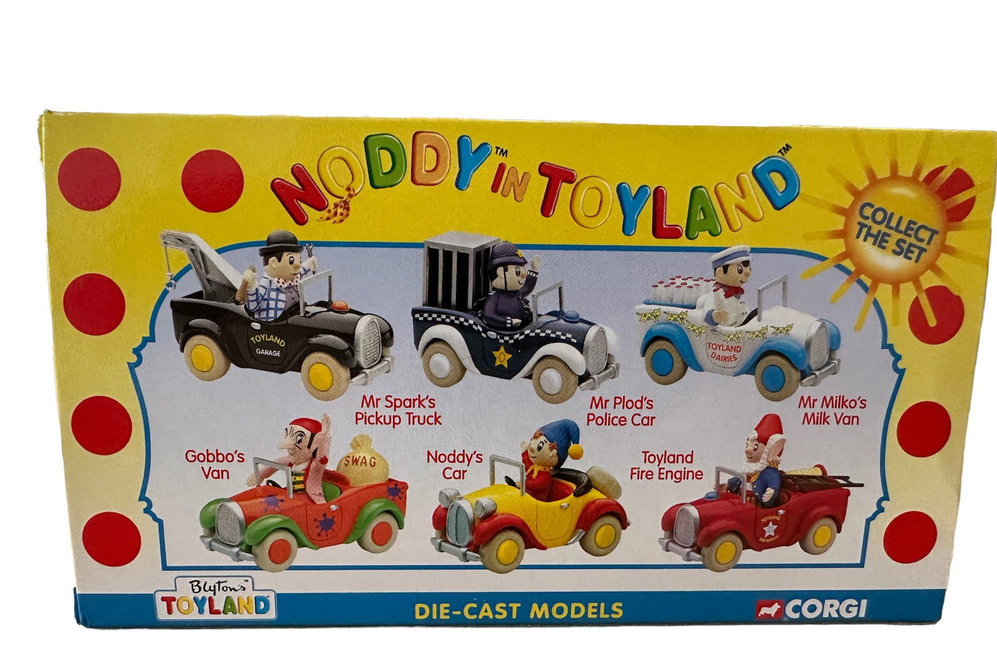 Vintage 2001 Corgi Noddy In Toyland - Mr Sparks Pickup Truck Die-Cast Model With Mr Sparks Figure - Brand New Shop Stock Room Find