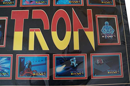 Vintage 1981 Donruss Walt Disneys Tron The Movie Trading Card Shop Display Wall Mount - Ultra Rare - Shop Stock Room Find