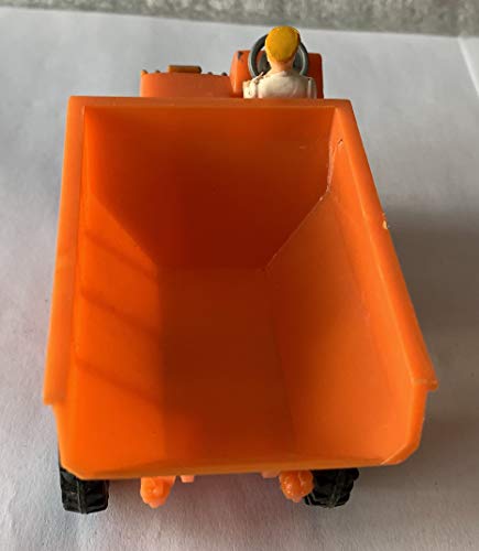 Vintage 1980's Japanese Made - Dump Truck Plastic Toy With Friction Power And Chrome Plated Wheels Shop Stock Room Find