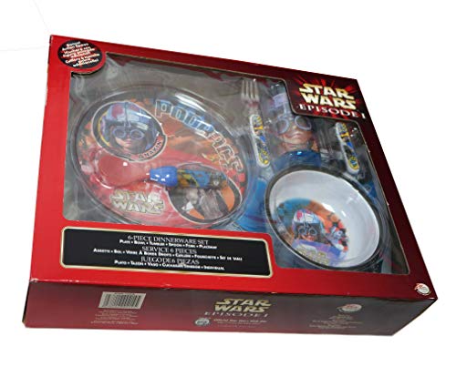 Vintage 1999 Star Wars Episode 1 6 Piece Dinnerware Set Shop Stock Room Find