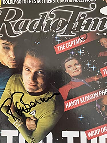 Vintage 1996 Radio Times Star Trek 30 Years Special Issue - Autographed By Colm Meaney And Rick Berman