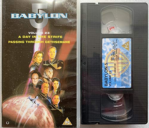 Vintage 1995 Babylon 5 Volume 23 - A Day In The Strife / Passing Through Gethsemane VHS Video Cassette. Brand New Factory Sealed Shop Stock Room Find