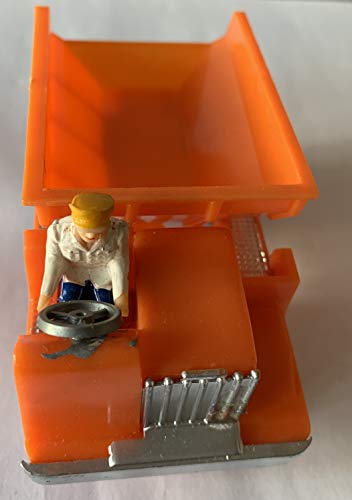 Vintage 1980's Japanese Made - Dump Truck Plastic Toy With Friction Power And Chrome Plated Wheels Shop Stock Room Find