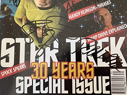 Vintage 1996 Radio Times Star Trek 30 Years Special Issue - Autographed By Levar Burton, Alice Krige, Brannon Braga & Ronald D Moore
