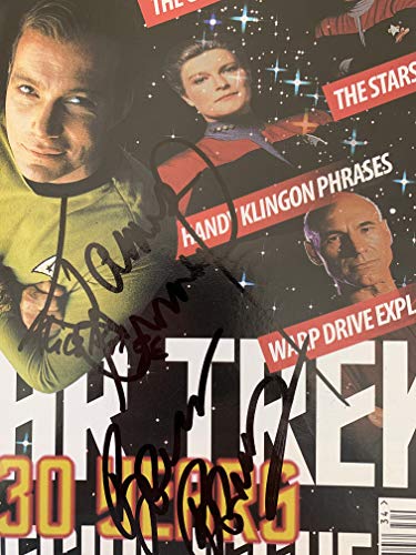 Vintage 1996 Radio Times Star Trek 30 Years Special Issue - Autographed By James Cromwell, Alice Krige, Brannon Braga &amp; Ronald D Moore.