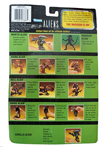 Vintage 1996 Aliens Warrior Alien Action Figure Vicious Alien Attacker - Brand New Factory Sealed Shop Stock Room Find