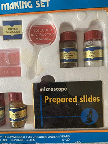 Vintage Ultra Rare 1950's Microscope Slide Making Set - Mint Condition Unsold Shop Stock Room Find