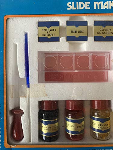 Vintage Ultra Rare 1950's Microscope Slide Making Set - Mint Condition Unsold Shop Stock Room Find