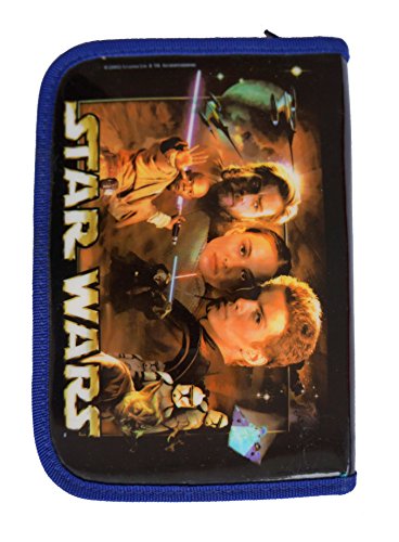 Vintage 2002 Attack of the Clones Star Wars Episode 2 Pencil Case With Free Star Wars Rulers