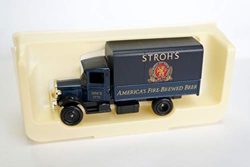 Vintage 1986 Lledo Models Of Days Gone 1934 Mac Canvas Back Strohs Fiee Brewed Beer Diecast Replica Model Vehicle - New In Box - Shop Stock Room Find