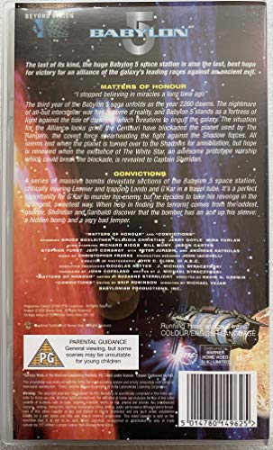 Vintage 1995 Babylon 5 Volume 22 - Matters Of Honour / Convictions VHS Video Cassette. Brand New Factory Sealed Shop Stock Room Find