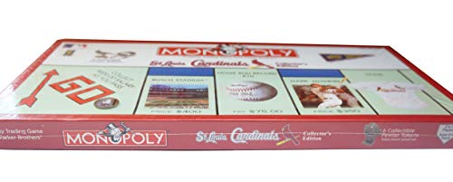 Vintage 2001 St Louis Cardinals Major League Baseball Official Collectors Edition Monopoly Property Trading Board Game - Brand New Factory Sealed Shop Stock Room Find