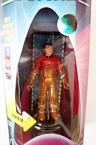 Vintage 1999 Star Trek Playmates Transporter Series Chief Engineer Montgomery Scott Scotty Transporter Platform Action Figure - Brand New Factory Sealed Shop Stock Room Find