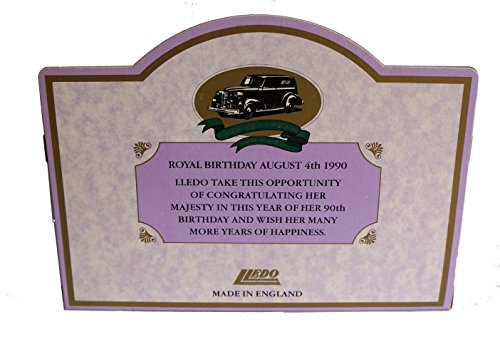 Vintage 1990 Lledo Special Edition Of Models Of Days Gone Queen Elizabeth The Queen Mother 90th Birthday Purple1925 Rolls Royce Silver Ghost Tourer Car Diecast Replica Model Vehicle - Near Mint In Box - Shop Stock Room Find