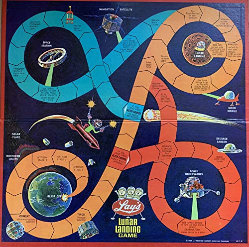 Vintage 1969 Lays Lunar Landing Board Game - Nr Mint Condition Shop Stock Room Find