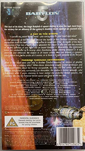Vintage 1995 Babylon 5 Volume 23 - A Day In The Strife / Passing Through Gethsemane VHS Video Cassette. Brand New Factory Sealed Shop Stock Room Find
