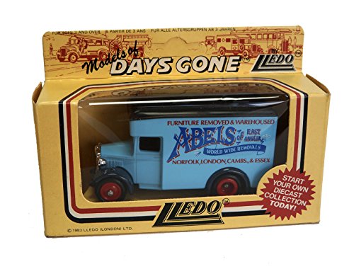 Vintage Lledo 1983 Models Of Days Gone Abels Of East Anglia World Wide Removals 1932 Dennis Parcels Delivery Van 1:76 Scale Diecast Collectable Replica Vehicle Model - New In Box - Shop Stock Room Find