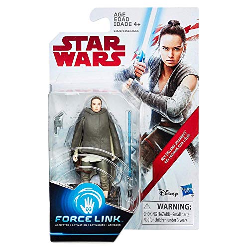 Star Wars Episode VIII The Last Jedi Force Link Rey (Island Journey) 3 3/4 Inch Action Figure - Brand New Factory Sealed
