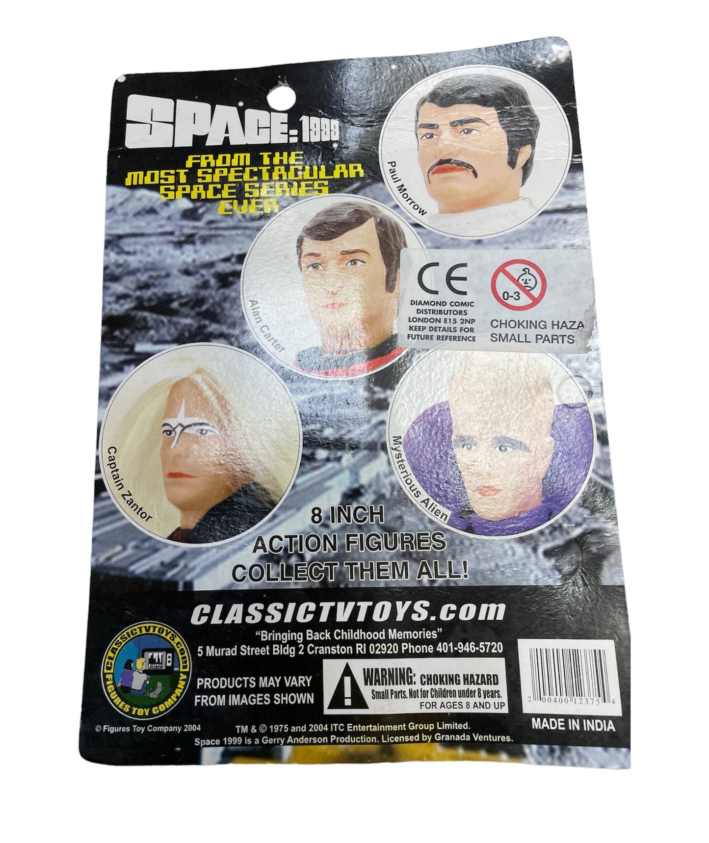 Space 1999 Mego Style Second In Command Of Moonbase Alpha Paul Morrow 8" Action Figure From Season 1 - New On Card Shop Stock Room Find