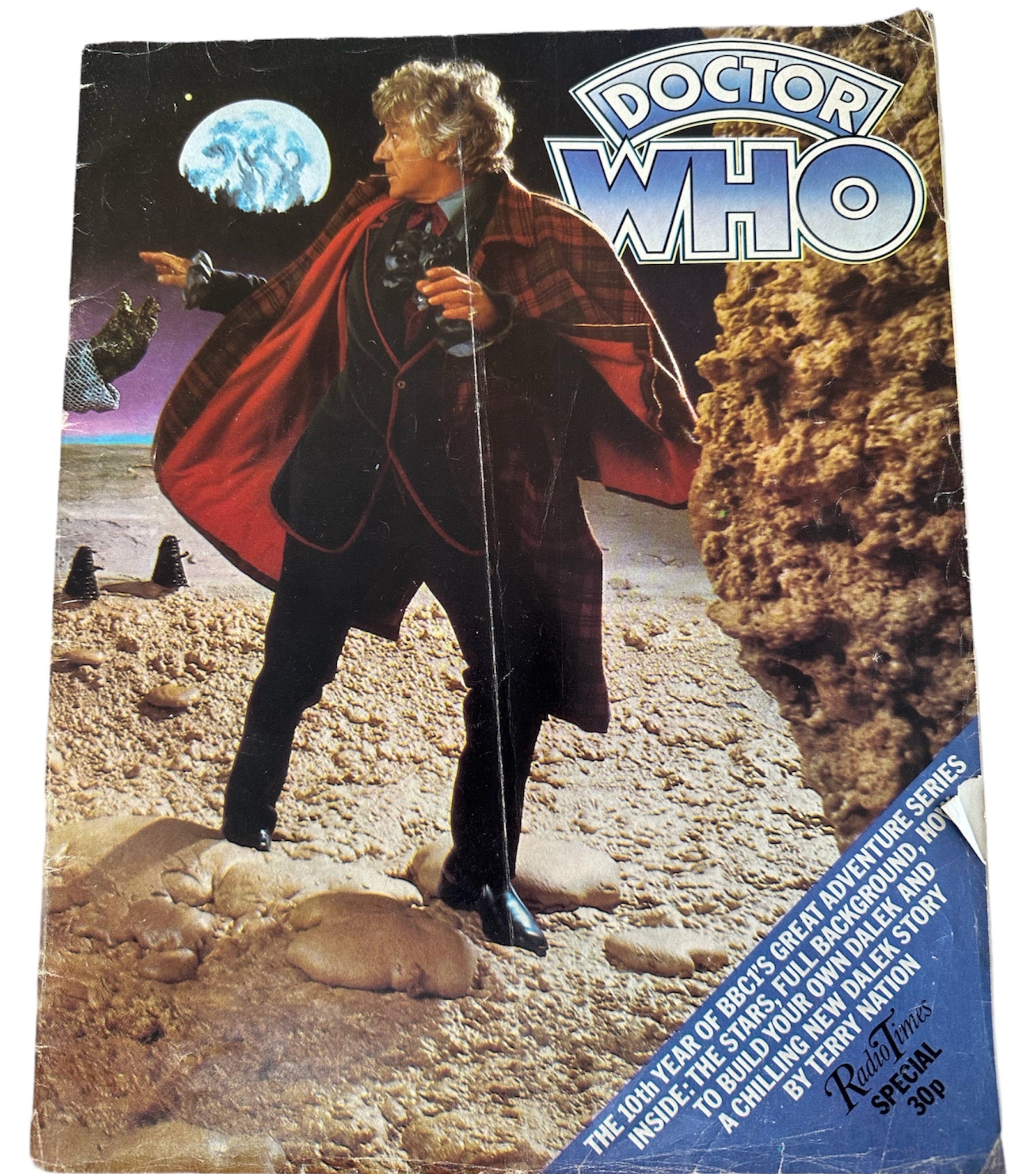 Vintage 1973 Original The Radio Times Doctor Who 10th Anniversary Radi ...