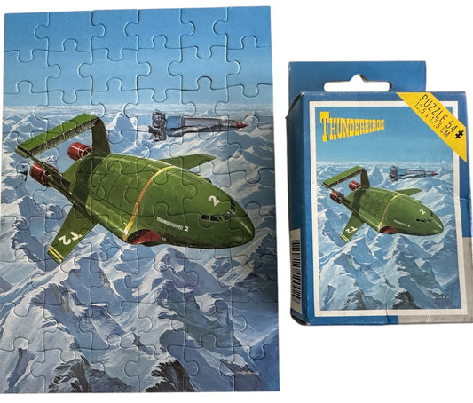 Vintage Kings 1993 Gerry Andersons Thunderbirds - Thunderbird 2 And Thunderbird 1 In Flight - 54 Piece Jigsaw Puzzle - Shop Stock Room Find