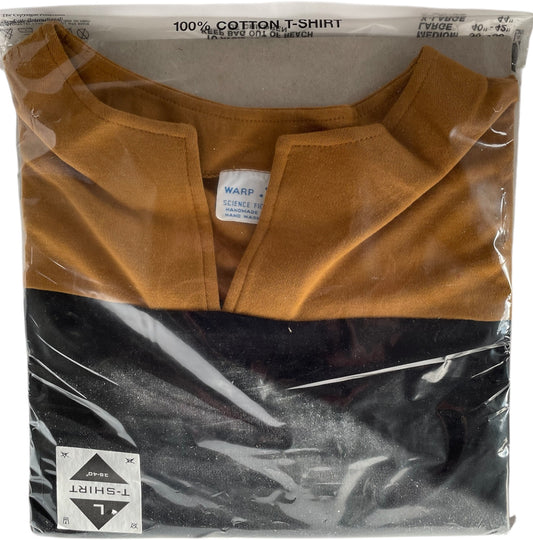 Vintage Warp One 1996 Star Trek The Next Generation Gold Uniform Long Sleeve Shirt - Size Large 38-40 - Unsold Shop Stock