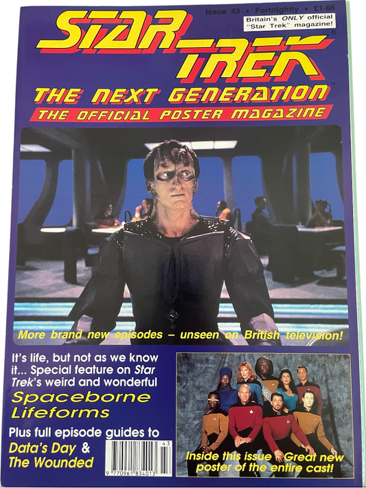 Vintage 1993 Star Trek The Next Generation The Official Poster Magazine Issue No. 43 - April 1993 - Ex Shop Stock