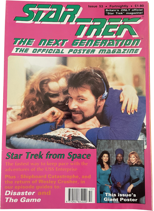 Vintage 1993 Star Trek The Next Generation The Official Poster Magazine Issue No. 51 - August 1993 - Ex Shop Stock (Copy)