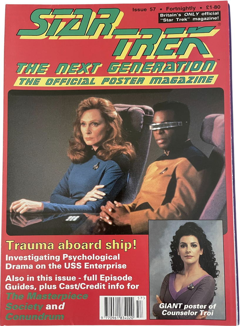 Vintage 1993 Star Trek The Next Generation The Official Poster Magazine Issue No. 57 - November 1993 - Ex Shop Stock