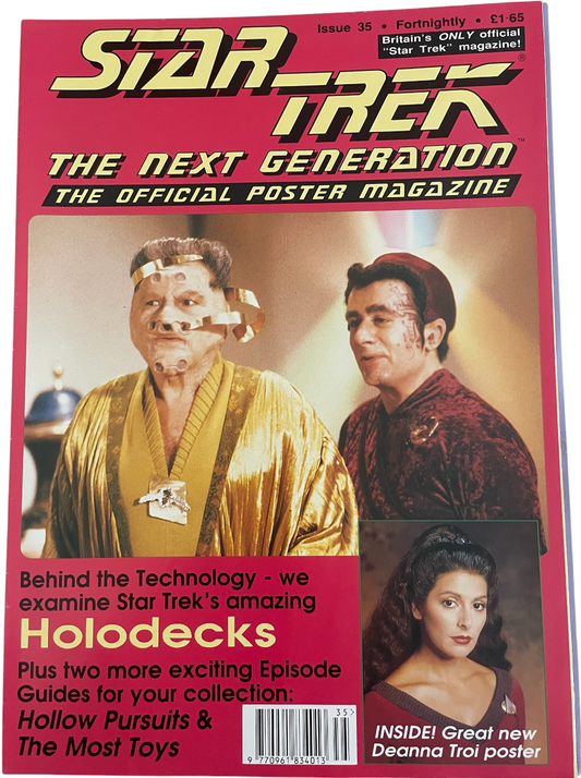 Vintage 1992 Star Trek The Next Generation The Official Poster Magazine Issue No. 35 - December 1992 - Ex Shop Stock