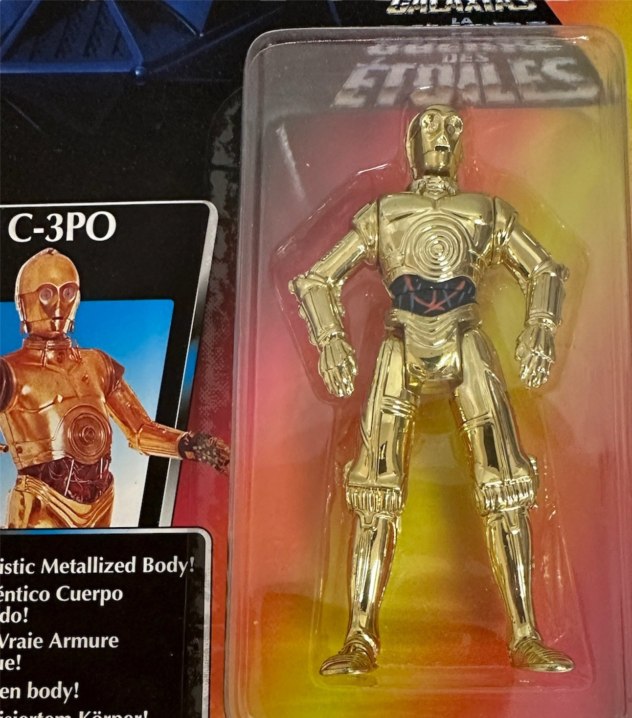 Vintage 1995 Star Wars The Power Of The Force Red Card C-3PO Action Figure - Brand New Factory Sealed Shop Stock Room Find