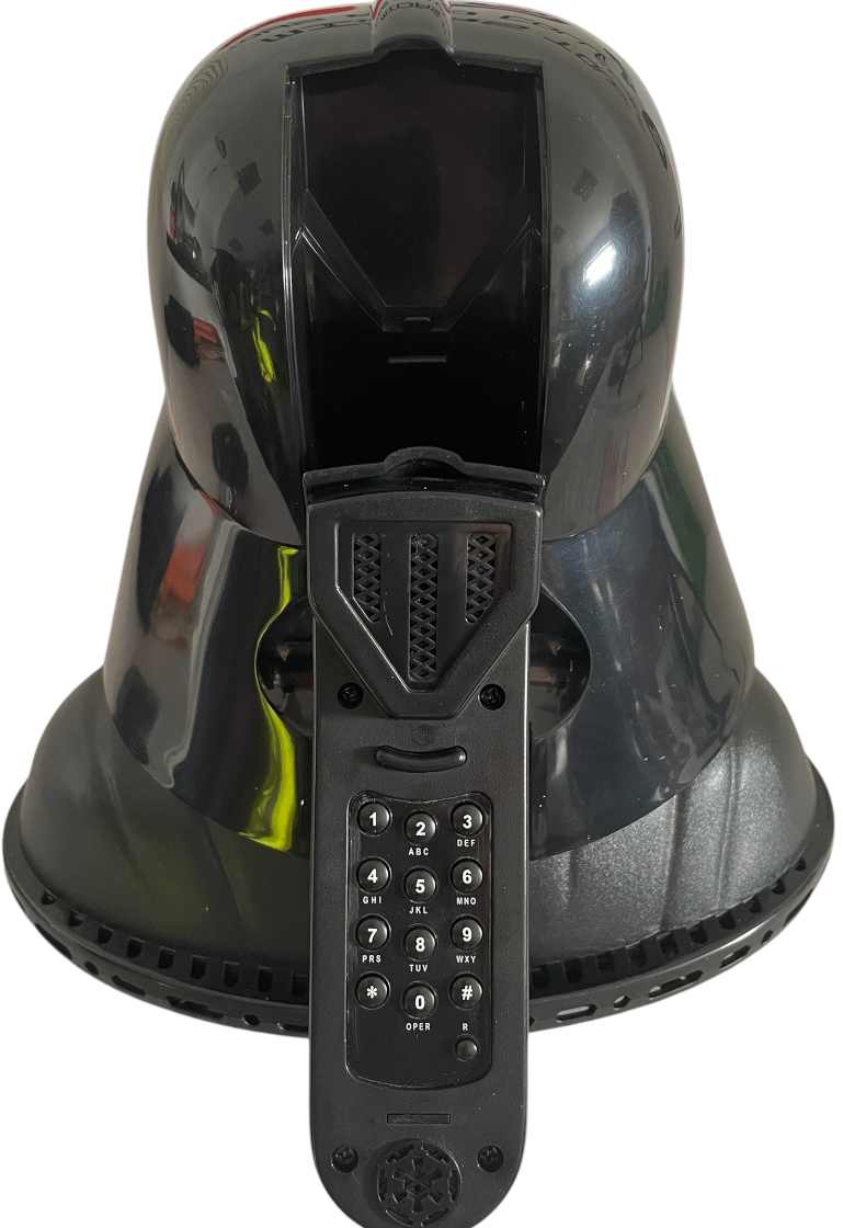 Vintage 2005 Darth Vader Novelty Telephone - With Authentic Star Wars Sounds & Music - Working Condition In The Original Box - Former Shop Display Se