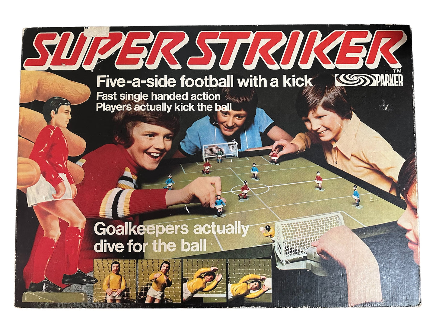 Super Striker Vintage 1970's Five A Side Table Top Football Game Complete In The Original Box …