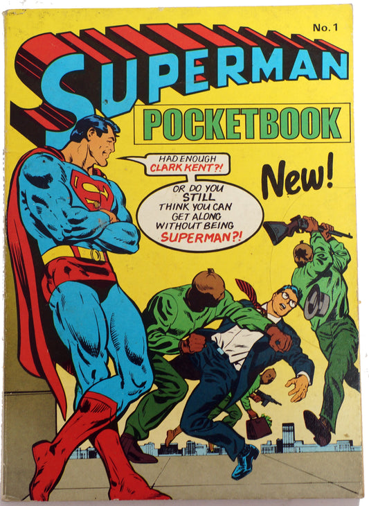 Vintage Egmont Publishing 1978 Superman Pocketbook No. 1 - Digest Size Paperback Book First Edition - Very Good Condition