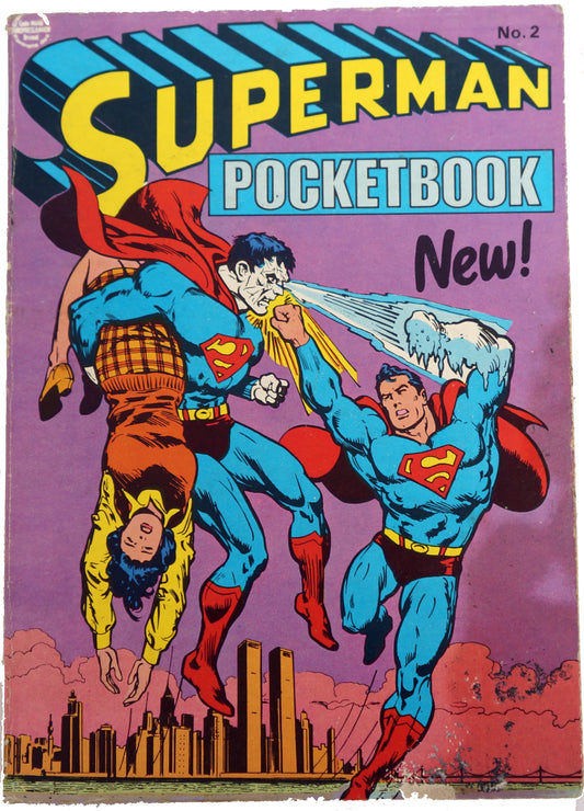 Vintage Egmont Publishing 1978 Superman Pocketbook No. 2 - Digest Size Paperback Book First Edition - Very Good Condition