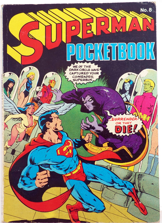 Vintage Egmont Publishing 1979 Superman Pocketbook No. 8 - Digest Size Paperback Book First Edition - Very Good Condition.