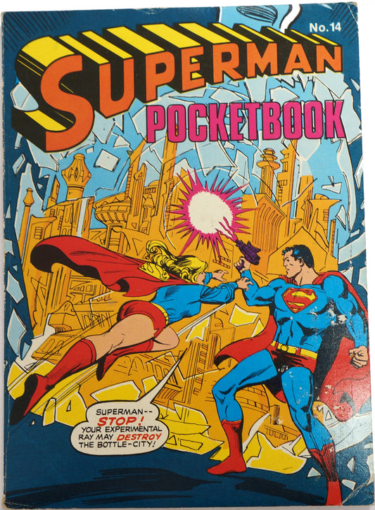 Vintage Egmont Publishing 1980 Superman Pocketbook No. 14 - Digest Size Paperback Book First Edition - Very Good Condition