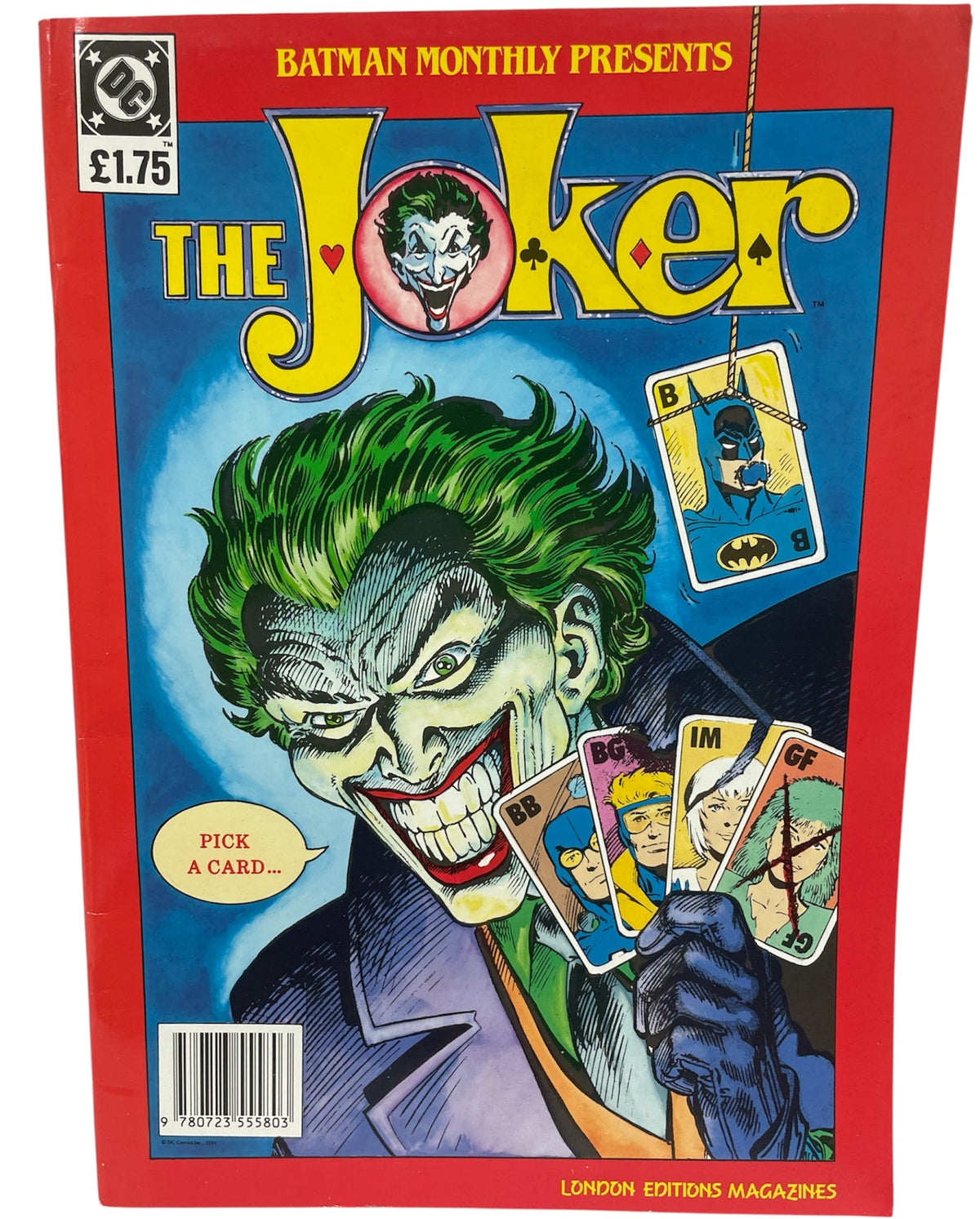 Vintage 1989 London Editions Batman Monthly Presents The Joker #1 UK Comic - Ex Shop Stock (Grade 6.0)