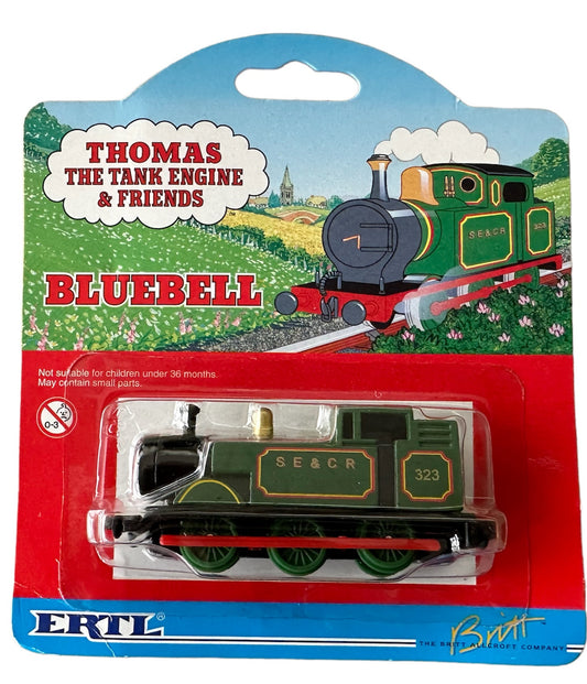 Vintage 1999 ERTL Thomas The Tank Engine And Friends Bluebell No. 323 High Quality Die-Cast Metal Engine - Brand New Factory Sealed Shop Stock Room Find