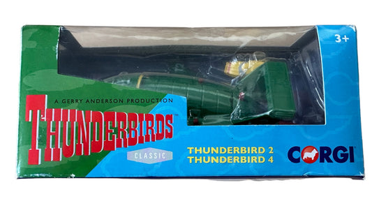 Vintage Classic Gerry Andersons Thunderbirds Corgy DieCast Set No. CC00802 Thunderbird 2 And Thunderbird 4 - Brand New Shop Stock Room Find