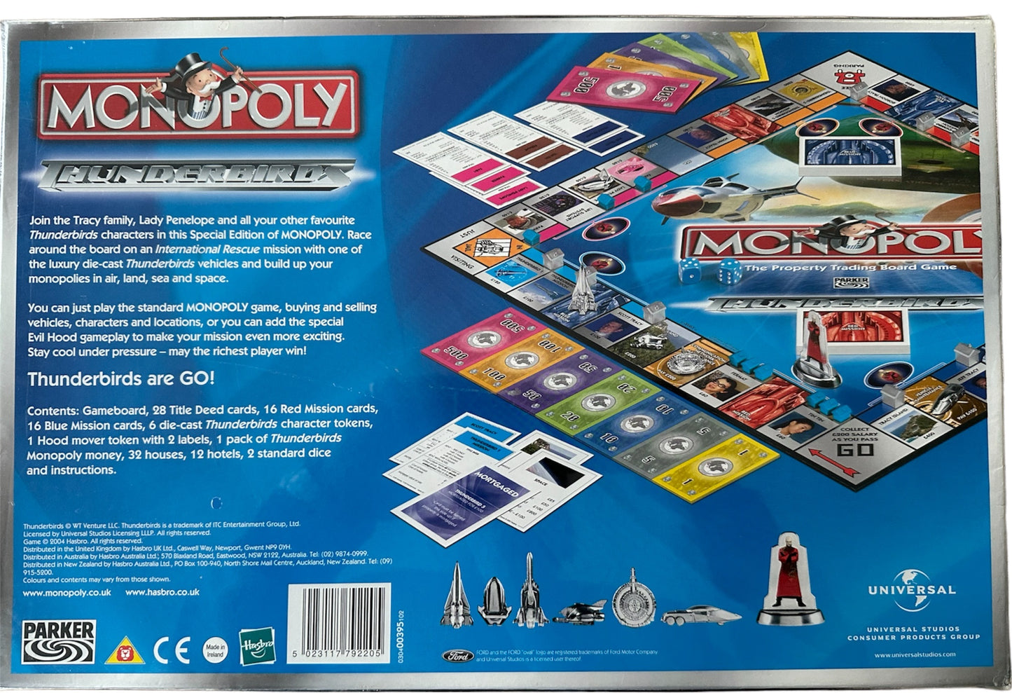 Vintage 2004 Thunderbirds The Movie Official Collectors Edition Monopoly Property Trading Board Game - Brand New Factory Sealed Shop Stock Room Find