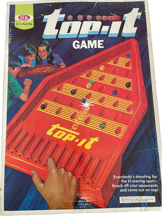 Vintage Ideal 1972 Top-It Game -Fantastic Condition - Fully Complete - In The Original Box